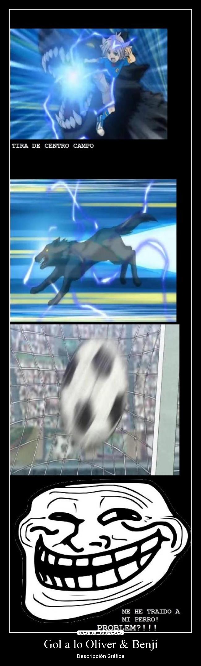 Gol a lo Oliver & Benji - Descripción Gráfica