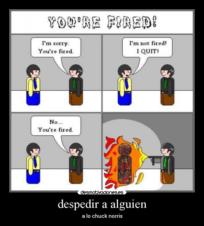 despedir a alguien -