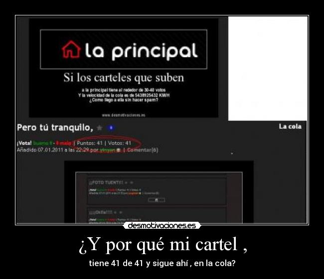 ¿Y por qué mi cartel , -