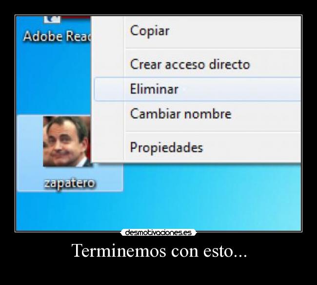 Terminemos con esto... -