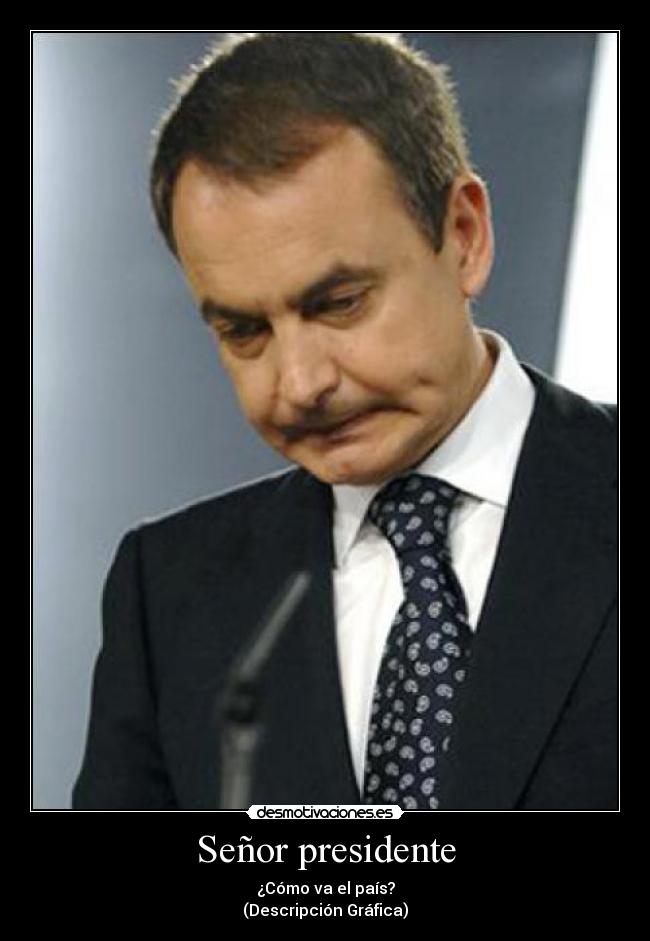 Señor presidente - ¿Cómo va el país?
(Descripción Gráfica)