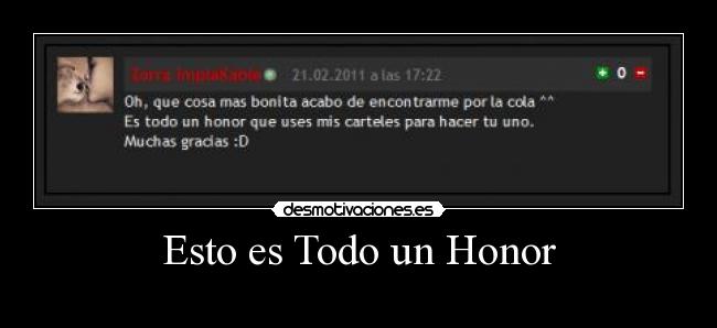 Esto es Todo un Honor -