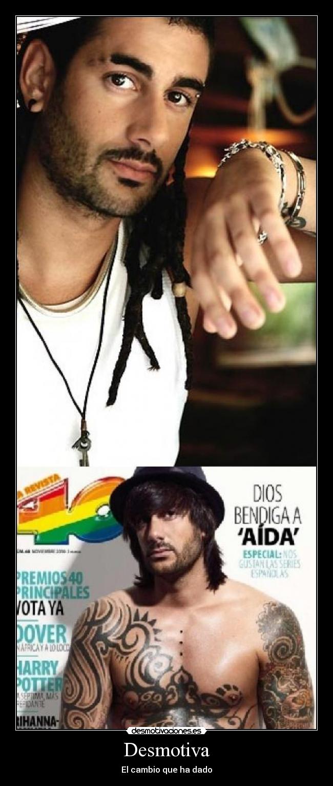 carteles melendi antes ahora musica aspecto desmotivacion desmotivaciones