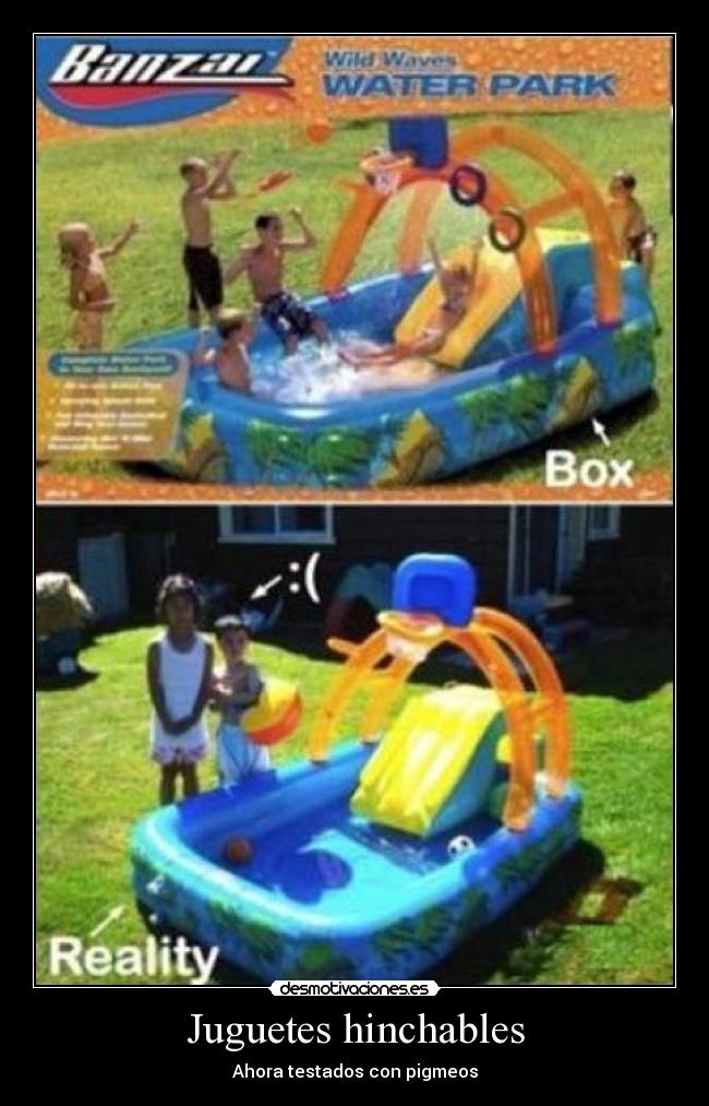 Juguetes hinchables - Ahora testados con pigmeos