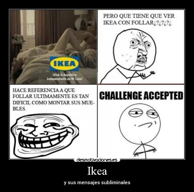 carteles ikea desmotivaciones