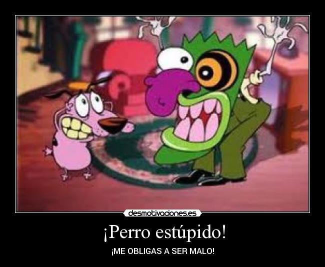 ¡Perro estúpido! -