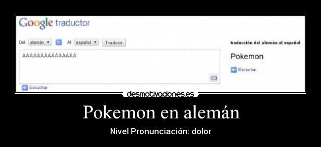 Pokemon en alemán -