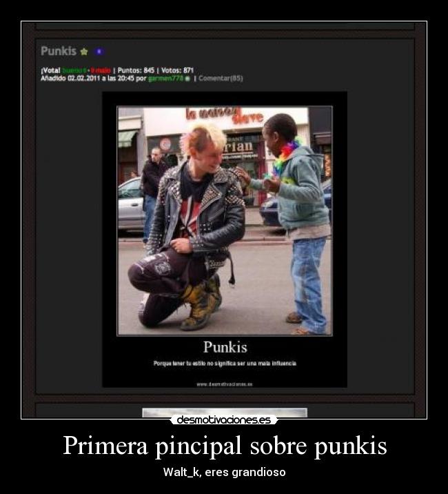 Primera pincipal sobre punkis - 