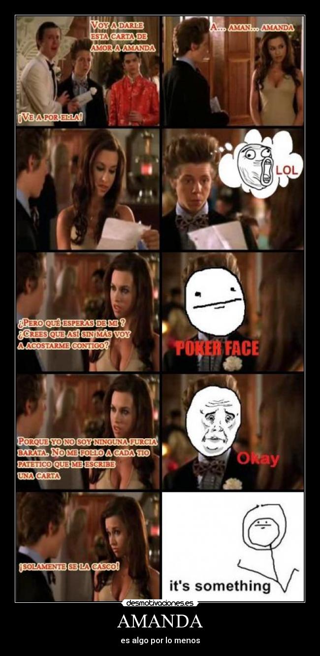AMANDA - es algo por lo menos