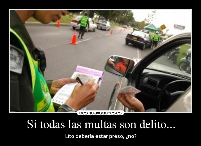 Si todas las multas son delito... - 