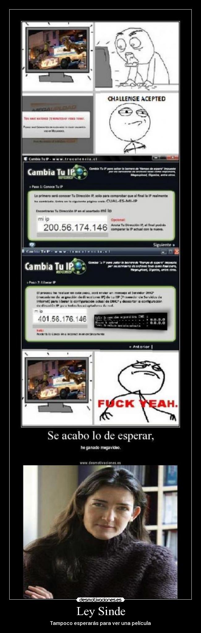 Ley Sinde - Tampoco esperarás para ver una película