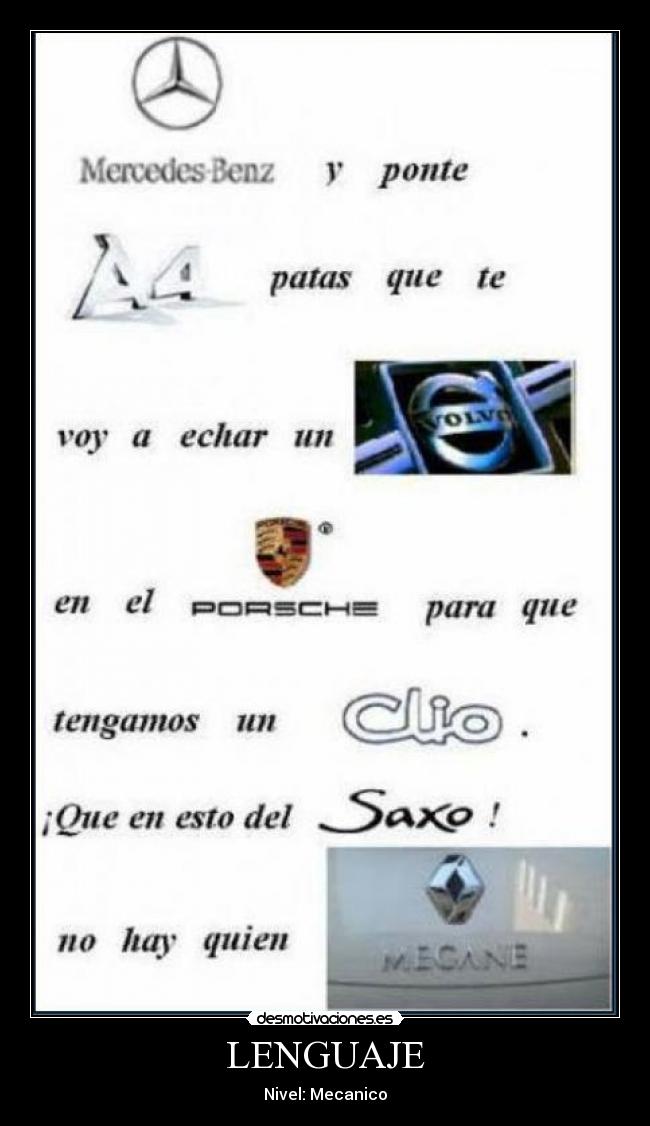 LENGUAJE - Nivel: Mecanico
