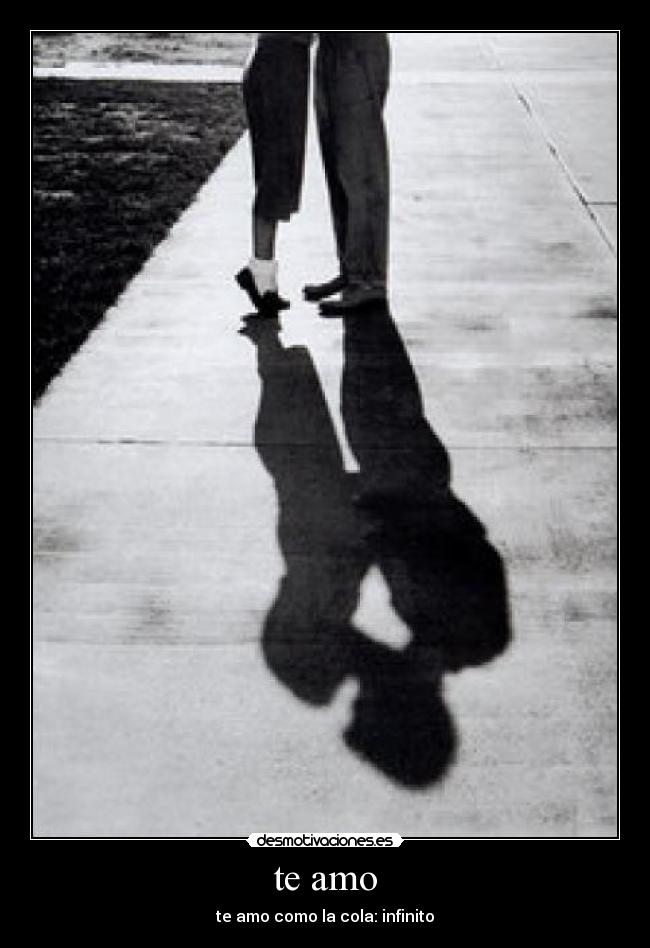 te amo - te amo como la cola: infinito