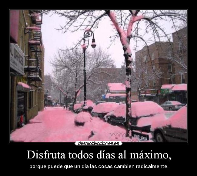 carteles nieve rosa canti desmotivaciones