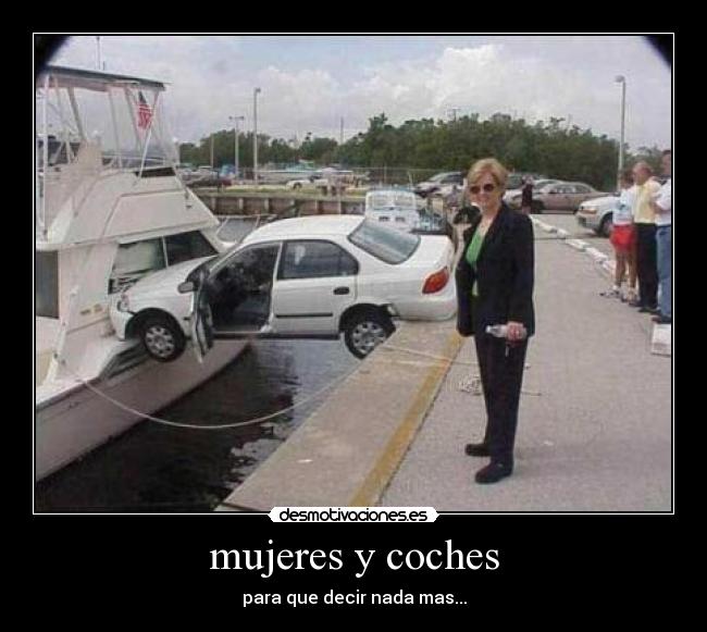 mujeres y coches -