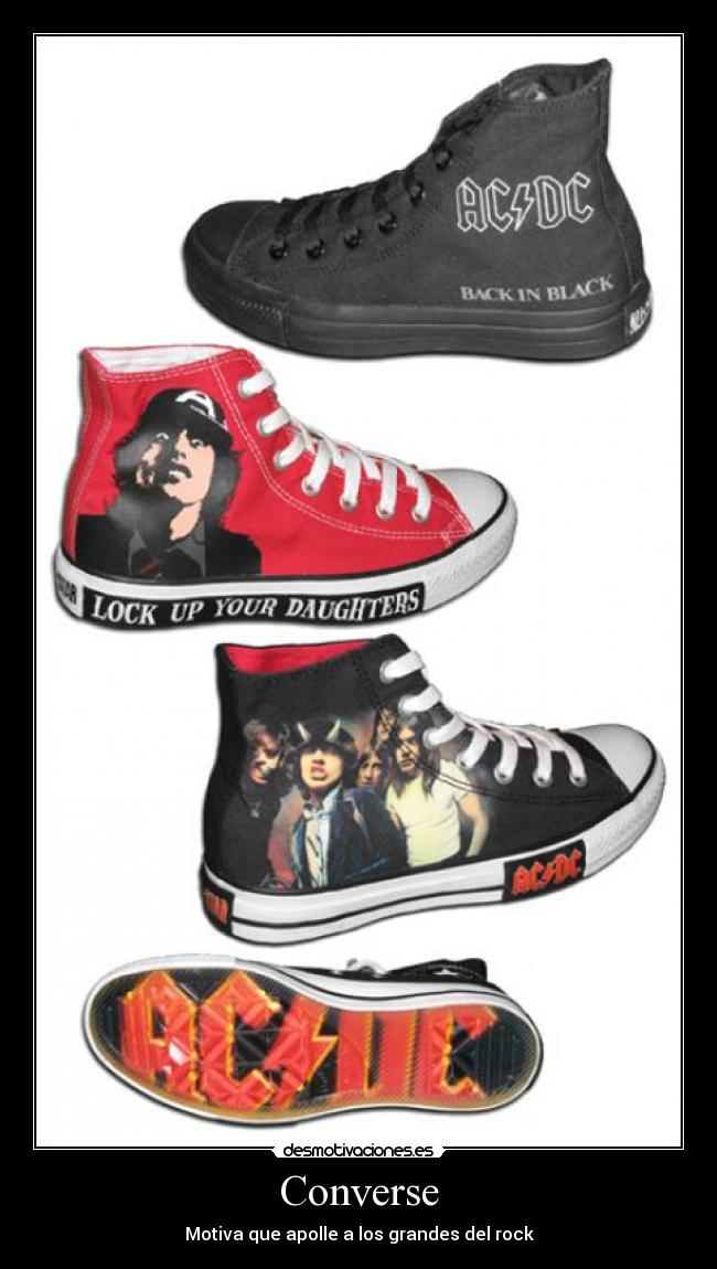 Converse - Motiva que apolle a los grandes del rock