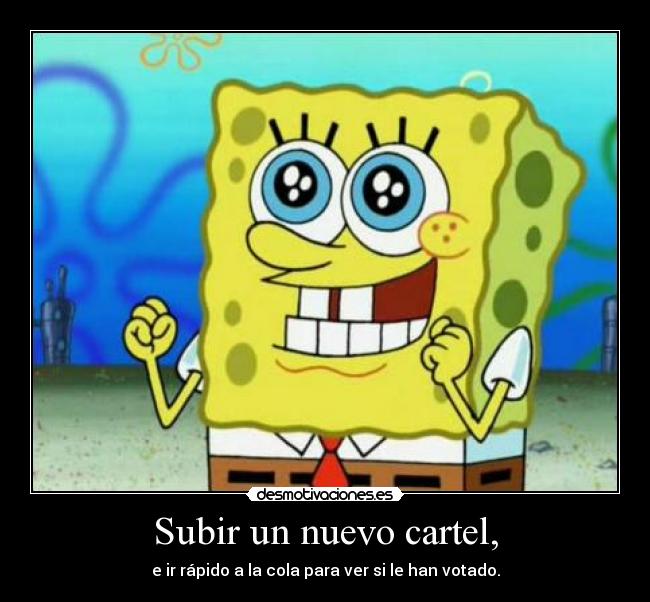 Subir un nuevo cartel, -