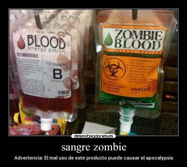 sangre zombie -