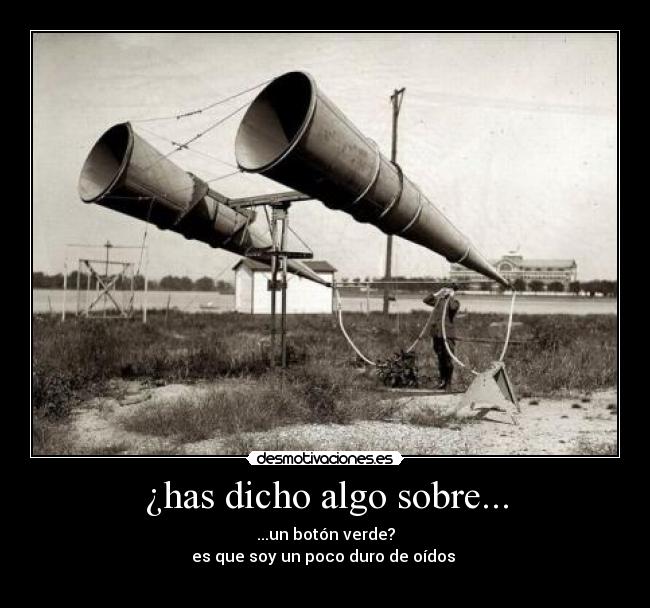 ¿has dicho algo sobre... -