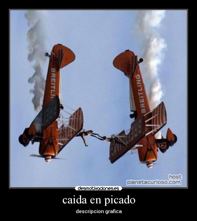 caida en picado - descripcion grafica