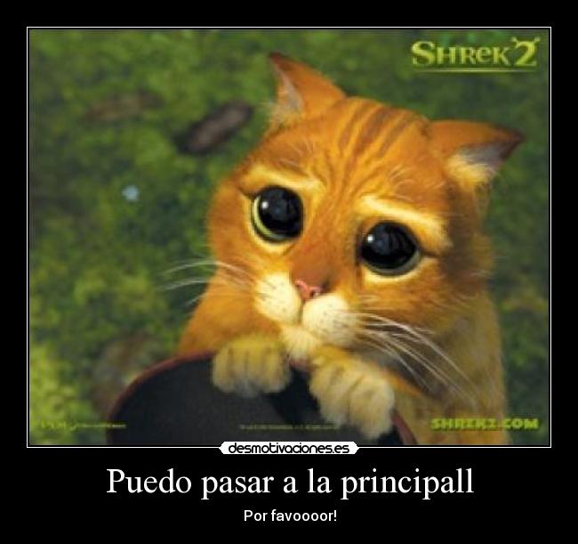 Puedo pasar a la principall -