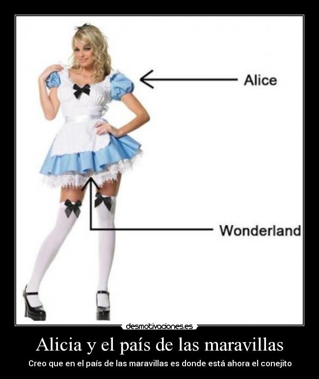 Alicia y el país de las maravillas - Creo que en el país de las maravillas es donde está ahora el conejito