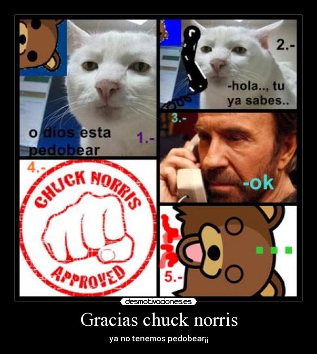 Gracias chuck norris - ya no tenemos pedobear¡¡
