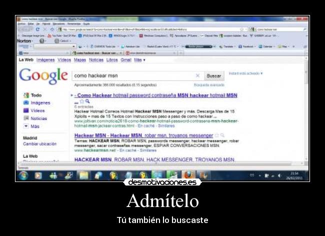 Admítelo - Tú también lo buscaste