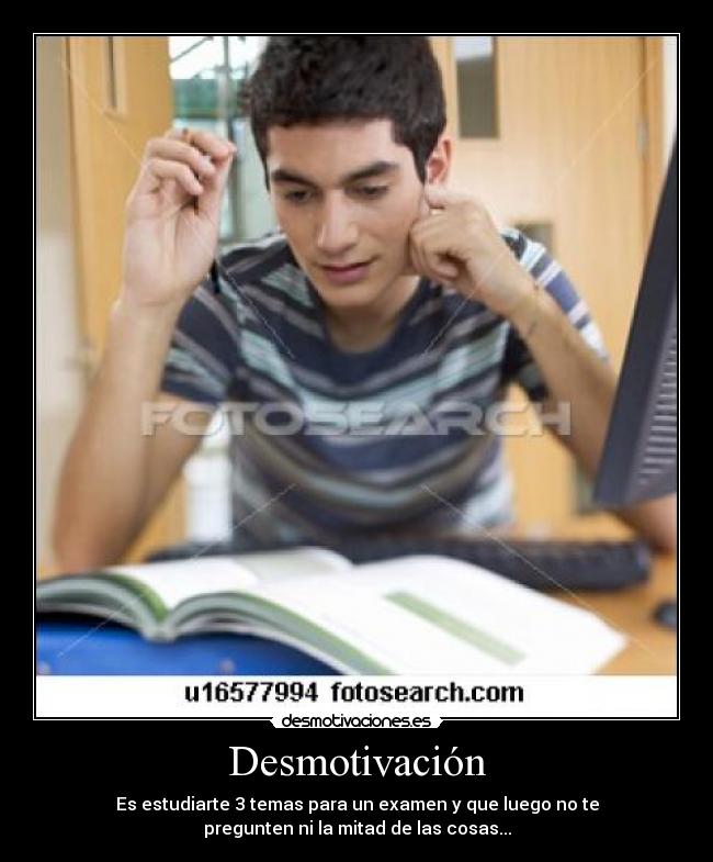 Desmotivación -