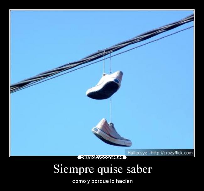 Siempre quise saber - como y porque lo hacían