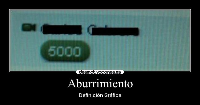Aburrimiento - Definición Gráfica
