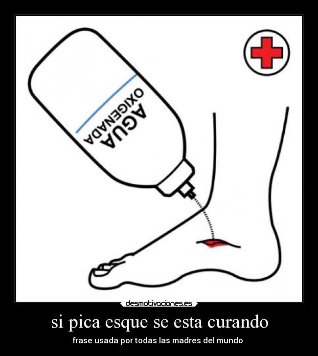 si pica esque se esta curando -