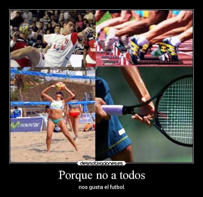 carteles tenis balonmano voleyball atletismo desmotivaciones