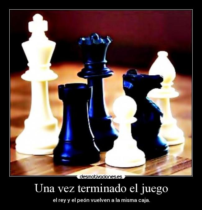 carteles ajedrez filosofia piezas desmotivaciones