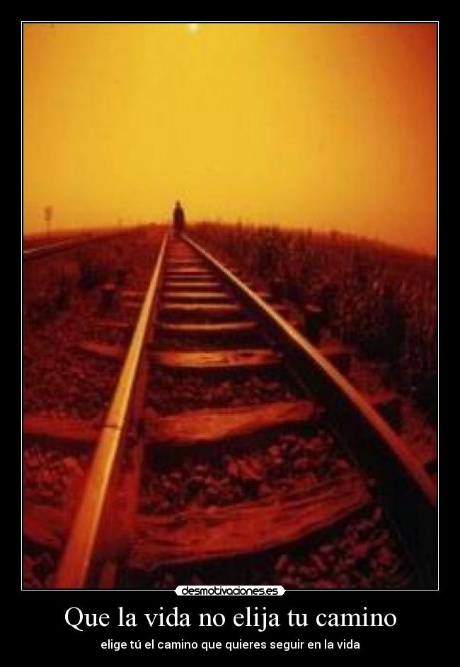 Que la vida no elija tu camino -