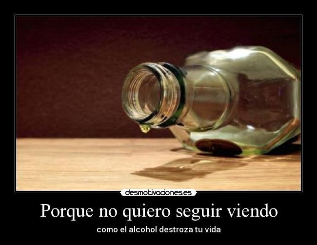 Porque no quiero seguir viendo -