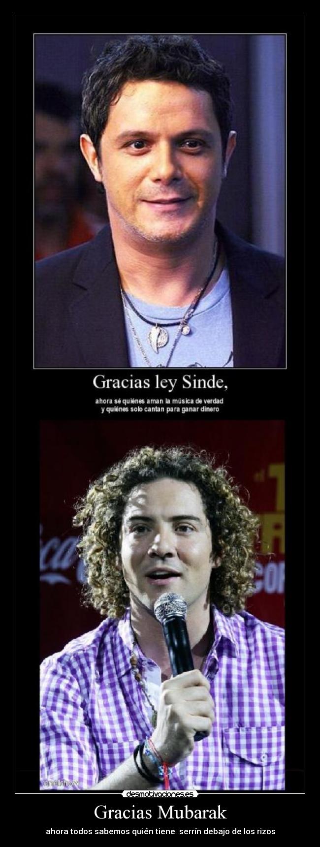 Gracias Mubarak - ahora todos sabemos quién tiene serrín debajo de los rizos