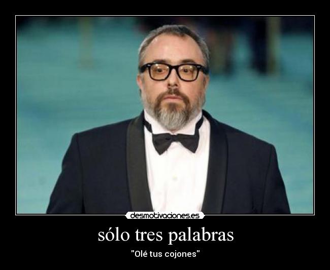 sólo tres palabras -
