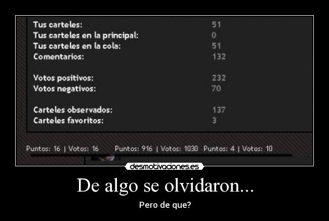 De algo se olvidaron... - 