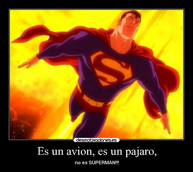 Es un avion, es un pajaro, - 