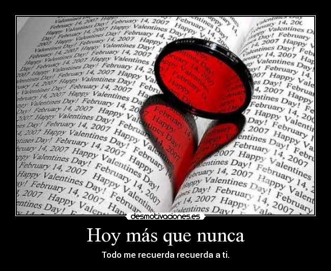 Hoy más que nunca -