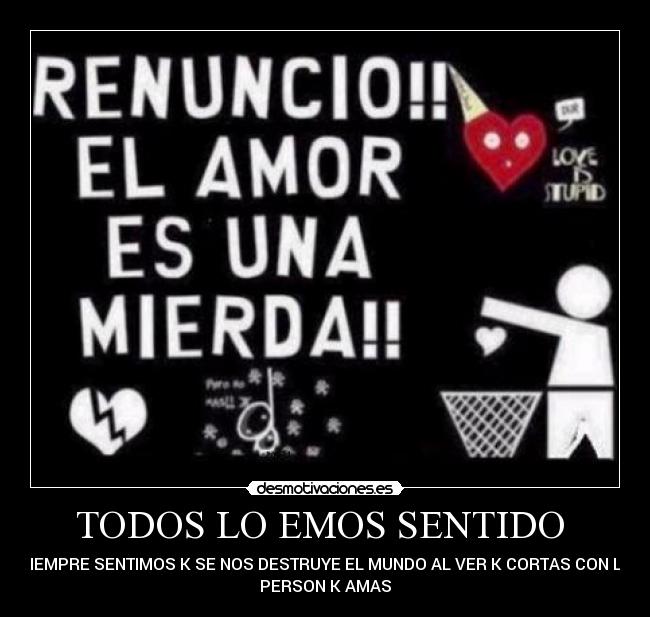 TODOS LO EMOS SENTIDO  - 