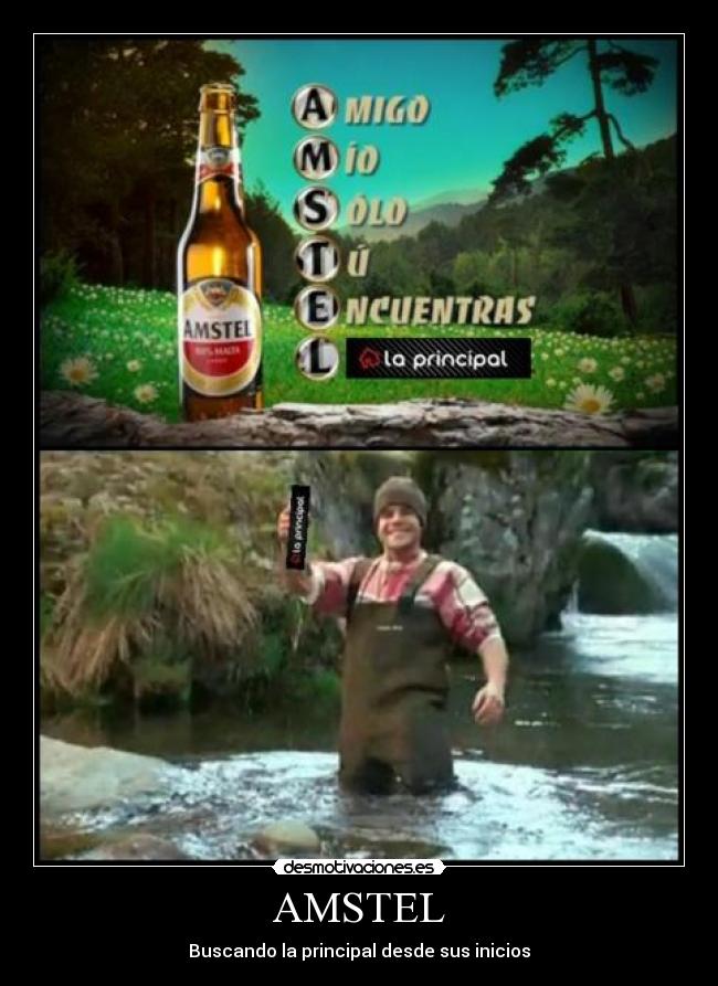 AMSTEL - Buscando la principal desde sus inicios