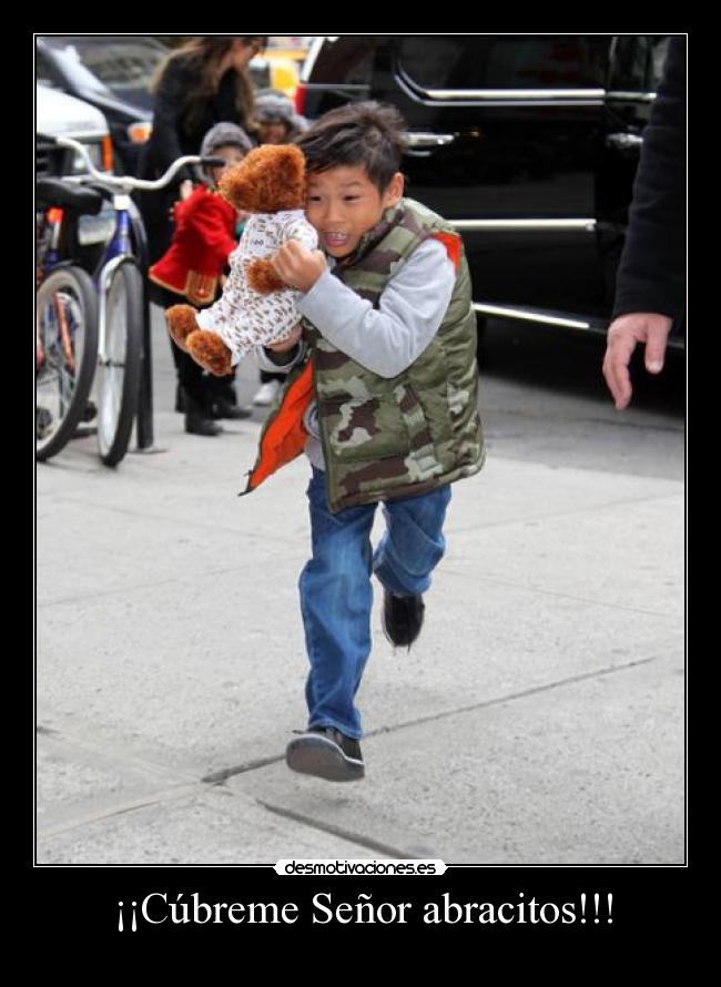 ¡¡Cúbreme Señor abracitos!!! -
