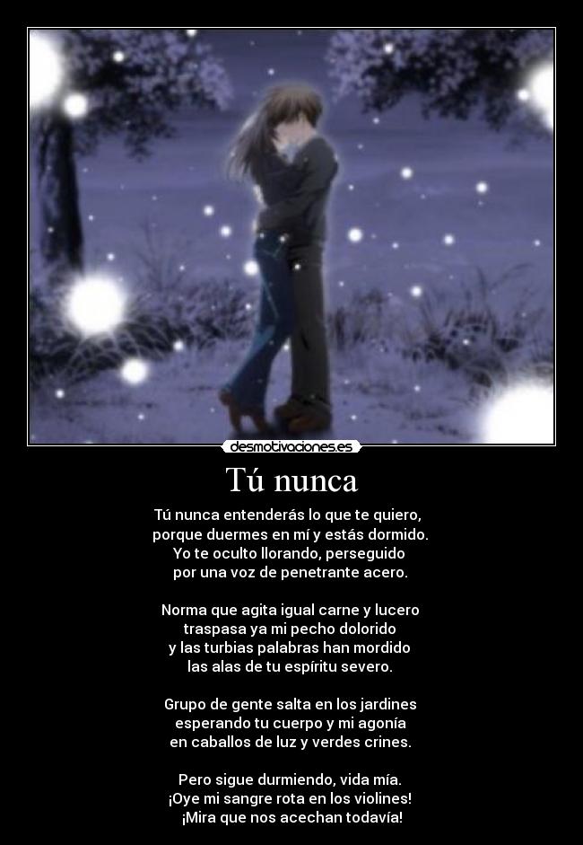 Tú nunca -