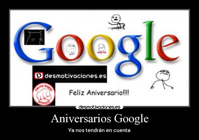 Aniversarios Google - 