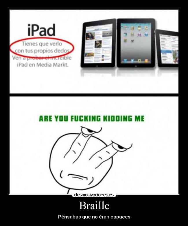 Braille - Pénsabas que no éran capaces