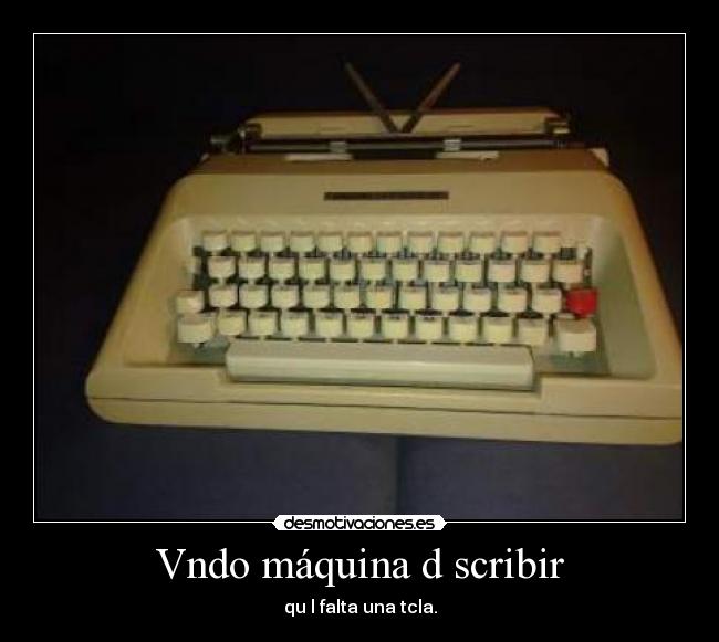 Vndo máquina d scribir -