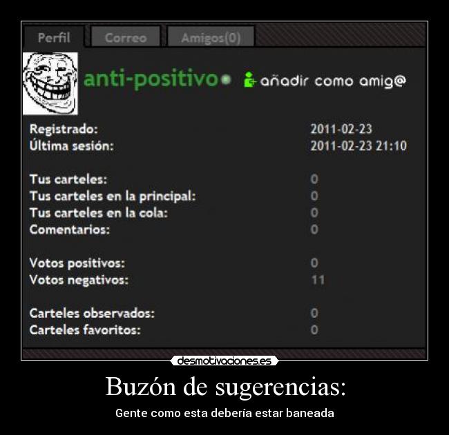 Buzón de sugerencias: -