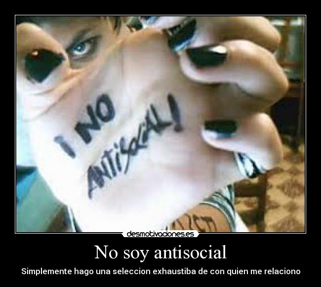 No soy antisocial - 